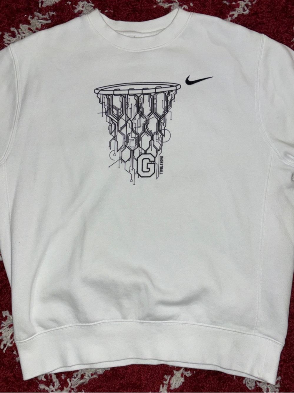 Nike Georgetown Hoyas Basketball Graphic Crewneck Sweatshirt - Medium